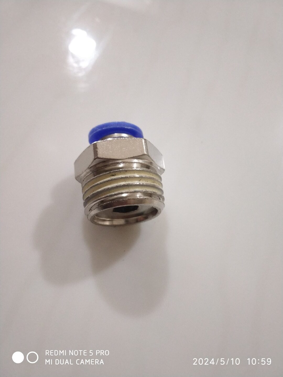 Pu Connector 1/2 Male x 8mm