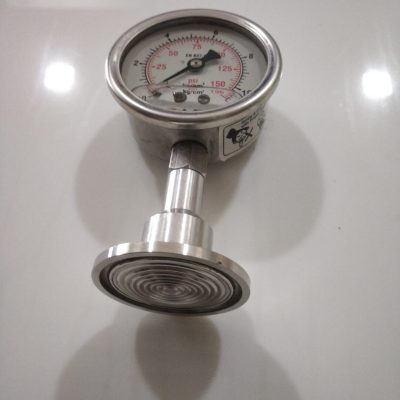 SS Diaphragm Type Pressure Gauge(Dial 2.5 Inch)(10 Bar)