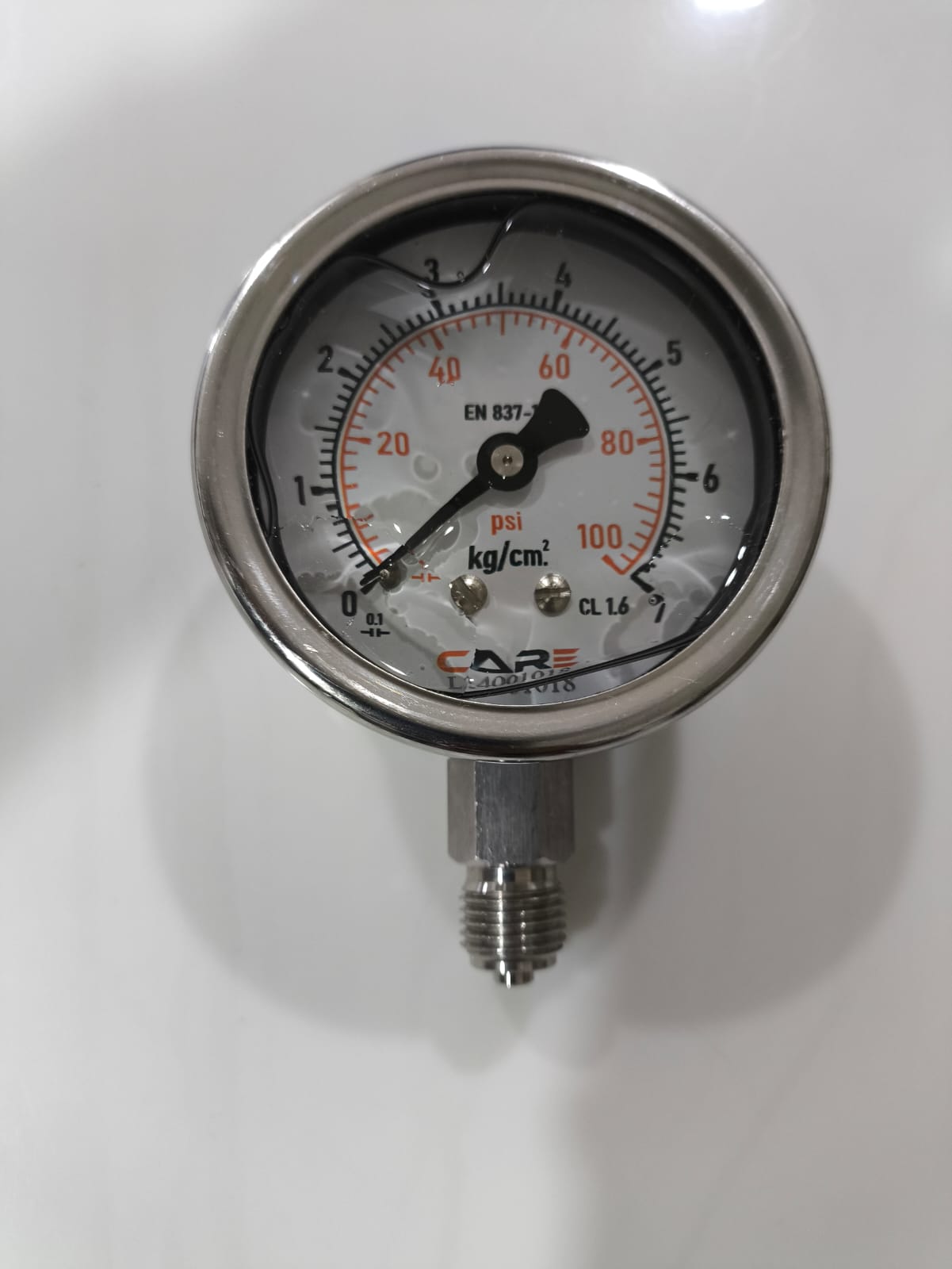 SS Pressure Gurage 0-7 bar-2.5" Dial - Image 3