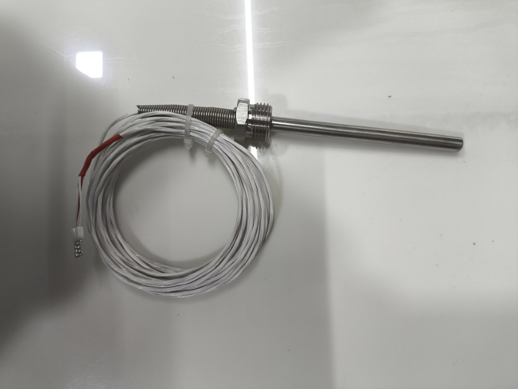 pt100 Temperature sensor with 5 meter Wire: 1/2 BSP Male. Size 8x 100mm Long - Image 4