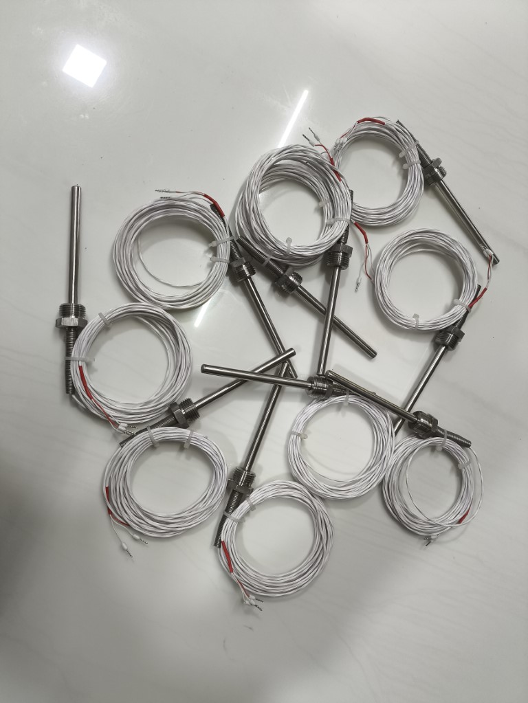 pt100 Temperature sensor with 5 meter Wire: 1/2 BSP Male. Size 8x 100mm Long - Image 9