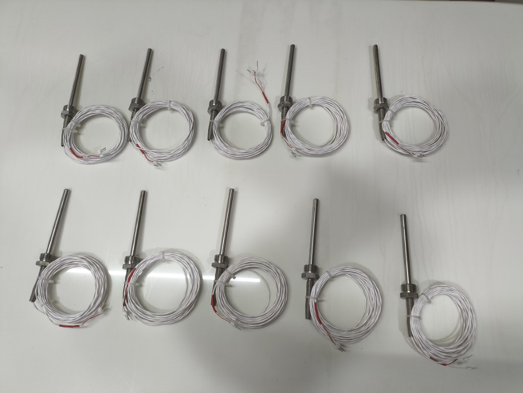 pt100 Temperature sensor with 5 meter Wire: 1/2 BSP Male. Size 8x 100mm Long - Image 6